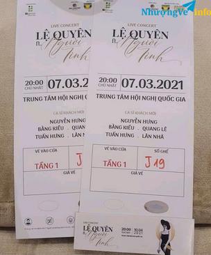 Ảnh Pas lại vé Vip siêu đẹp giá rẻ cho ng hâm mộ Lệ Quyên