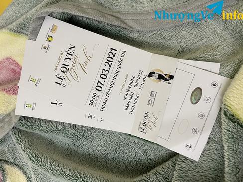 Ảnh Nhượng 2 vé Lệ Quyên 10/4 tại TTHNQG