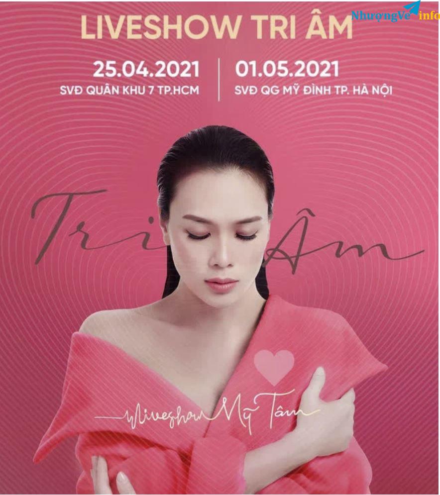 Ảnh Pass 01 vé GA Sitting Liveshow Tri Âm Mỹ Tâm Hà Nội