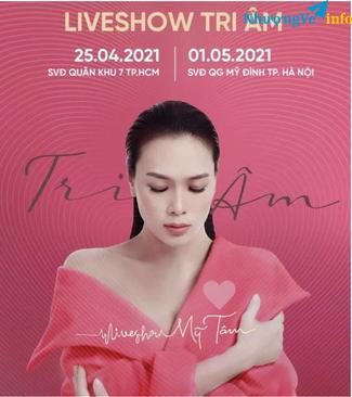 Ảnh Pass vé Liveshow Tri Âm Mỹ Tâm Hà Nội
