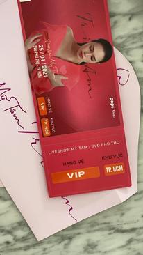 Ảnh Vé Liveshow Mỹ Tâm
