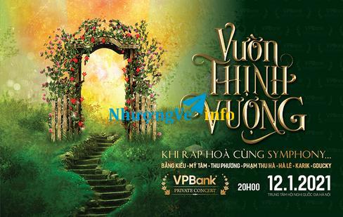 Ảnh Vé VPBank Concert Vườn Thịnh Vượng - Mỹ Tâm, Bằng Kiều, Thu Phương, Karik, GDucky