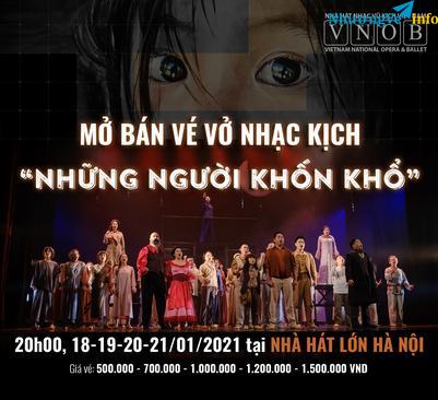 Ảnh Bán vé nhạc kịch Những người khổn khổ ngày 19;20;21/1/2021