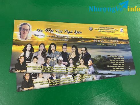 Ảnh Cần pass lại cặp vé đêm nhạc Trịnh Công Sơn