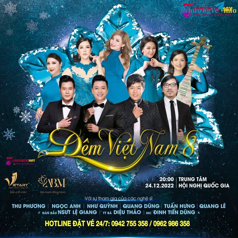 Ảnh Bán vé liveshowđêm Việt Nam 8 ngày 24/12 - vé đẹp từ ban tổ chức - 0942755358