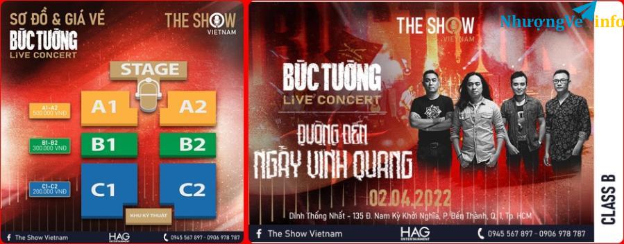 Ảnh Bức Tường Live Concert ngày 2/4 Dinh Thống Nhất , Q1