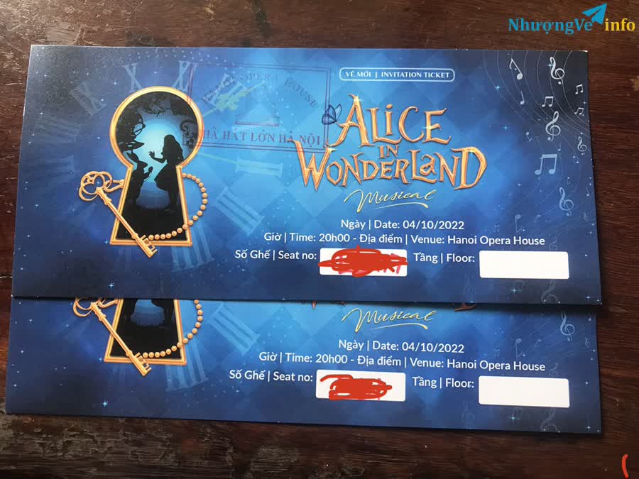 Ảnh Vé nhạc kịch Alice ở xứ sở thần tiên " Alice in wonderland" 4/10/2022 tại nhà hát lớn Hà Nội