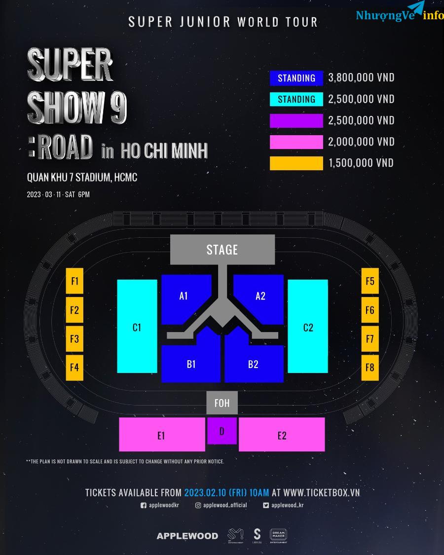 Ảnh BÁN VÉ  SUPER JUNIOR WORLD TOUR â SUPER SHOW 9 : ROAD in HO CHI MINH