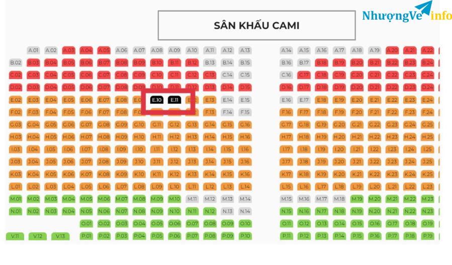 Ảnh đêm nhạc Cami Vũ Cát Tường- 2 vé khu B