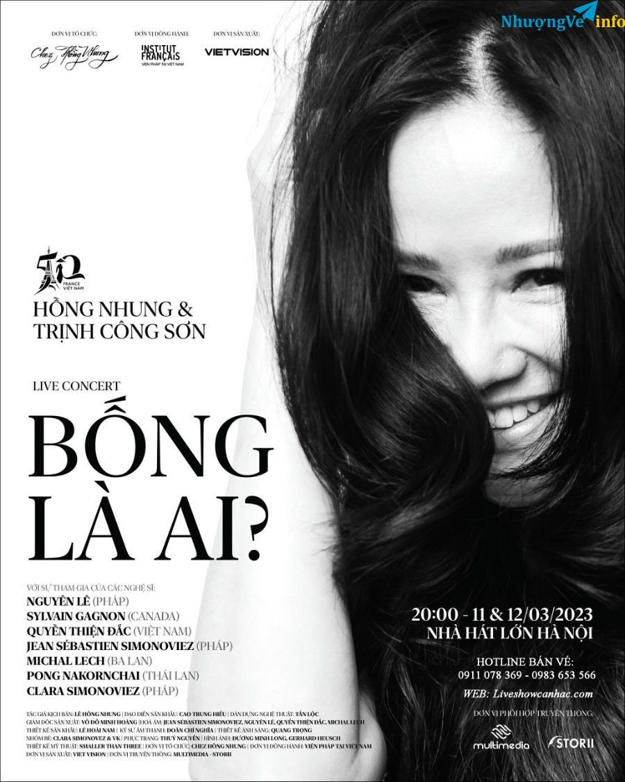 Ảnh Pass lại vé live concert Bống là ai? tối nay tại nhà hát lớn Hà Nội