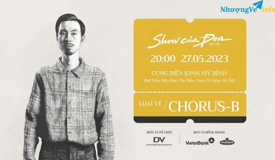 Ảnh Pass vé show của Đen Tháng 5/2023