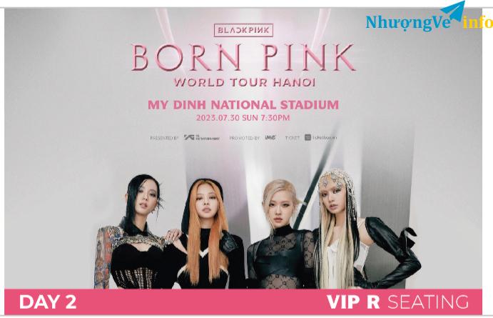 Ảnh Bán vé Born Pink World Tour khi VIP R ngày 30/7