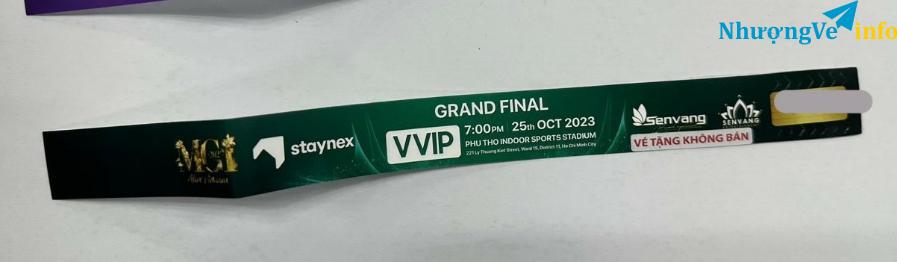 Ảnh Vé Vvip Chung kết Miss Grand international 2023
