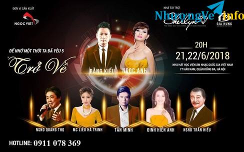 Ảnh [Showbiz-viet.com] 0911078369 BÁN VÉ BẰNG KIỀU; NGỌC ANH " TRỞ VỀ" NGÀY 22/6 TẠI HÀ NỘI