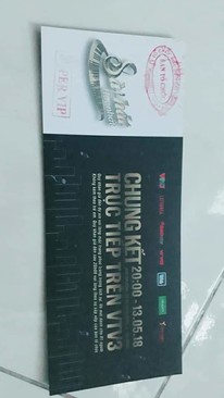 Ảnh Vé Super Vip Chung kết Sing My Song 13/5