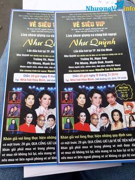 Ảnh BÁN VÉ LIVESHOW "NHƯ QUỲNH" NGÀY 8/3/2018 liên hệ : 0932762765.huy