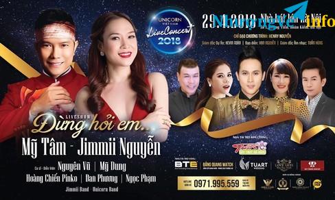 Ảnh [TOP SHOWS - 0971.995.559] BÁN VÉ LIVESHOW MỸ TÂM - JIMMY NGUYỄN “ĐỪNG HỎI EM” 20h NGÀY 29-04-2018.