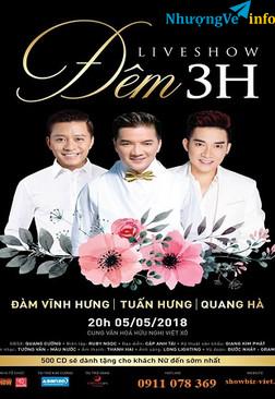 Ảnh 0911078369 - Bán vé đêm nhạc " ĐÊM 3H" 5/5 tại Cung văn hóa Việt Xô