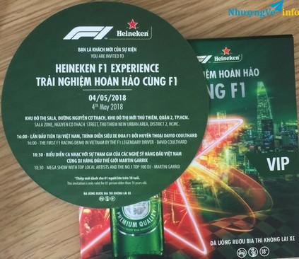 Ảnh Tìm tòi qua lại cũng sót   lại  3 vé heniken F1  cho những ai cần đi
