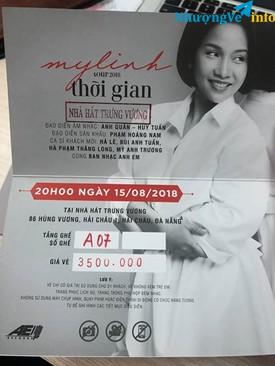 Ảnh Bán Vé Mỹ Linh Tour 2018 , 20h Tối 15/8 Tại Đà Nẵng Ghé Vip A
