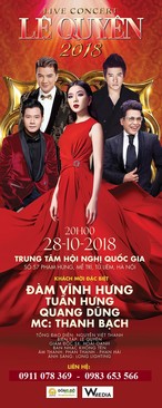 Ảnh Bán vé Live concert Lệ Quyên 2018 ngày 28/10/2018 tại Trung Tâm Hội Nghị Quốc Gia