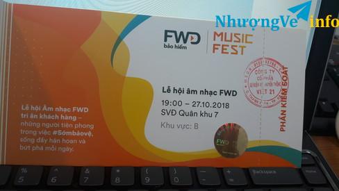 Ảnh Bán vé xem ca nhạc FWD