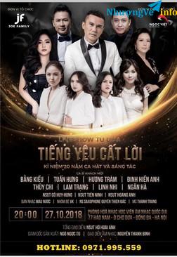 Ảnh [TOP SHOWS - 0971.995.559] BÁN VÉ DDEEEMM NHẠC "Tiếng Yêu Cất Lời" NGÀY 27/10 TẠI HỌC VIỆN ÂM NHẠC