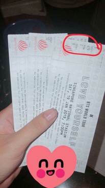 Ảnh Vé BTS ở Singapore