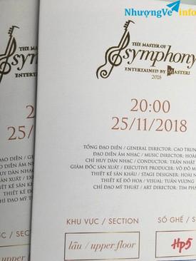 Ảnh BÁN VÉ THE MASTER OF SYMPHONY 2018.