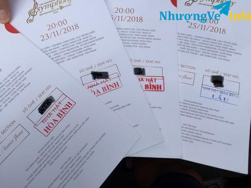 Ảnh VÉ VIP the master of symphony 2018 giá rẻ