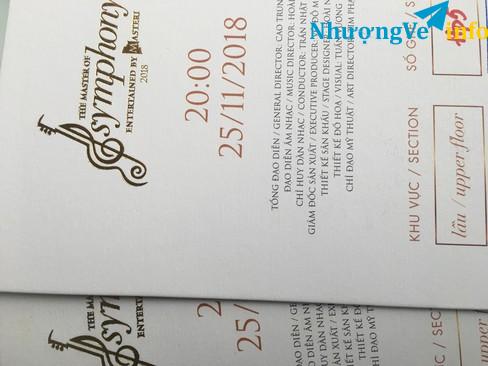 Ảnh BÁN VÉ THE MASTER OF SYMPHONY 2018 .TẠI NHÀ HÁT HÒA BÌNH LIÊN HỆ ĐẶT VÉ 0932762765 A HUY