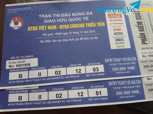 Ảnh [GIÁ GỐC] VÉ VIỆT NAM - TRIỀU TIÊN