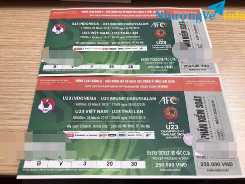 Ảnh Vé VIetNam - Thai Lan loại 250k pass 750k 1 cặp