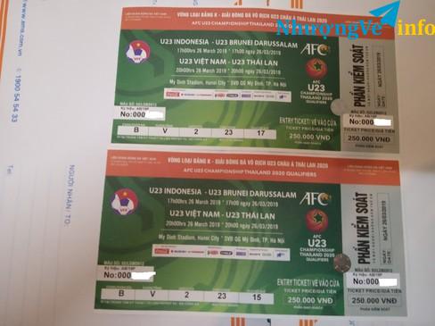 Ảnh 1 cặp vé U23 VN - Thái Lan