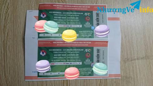 Ảnh Cặp Vé bóng đá Việt Nam - Thái Lan khán đài A cần Pass nhanh