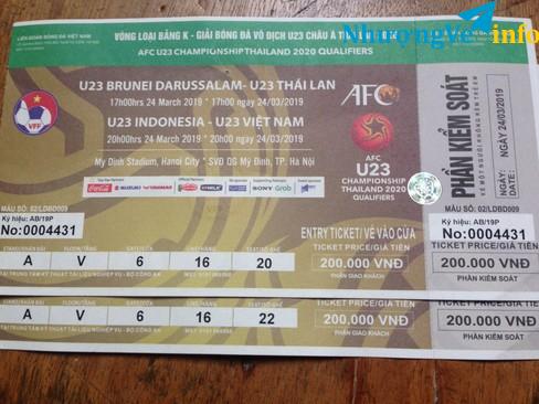 Ảnh Bán vé trận  u23in do vs u23 vn
