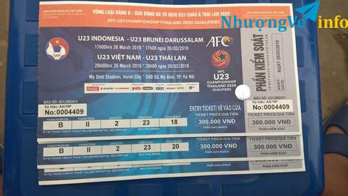 Ảnh VÉ U23 VIỆT NAM-THÁI LAN CỬA CHÍNH GIỮA VỊ TRÍ ĐẸP