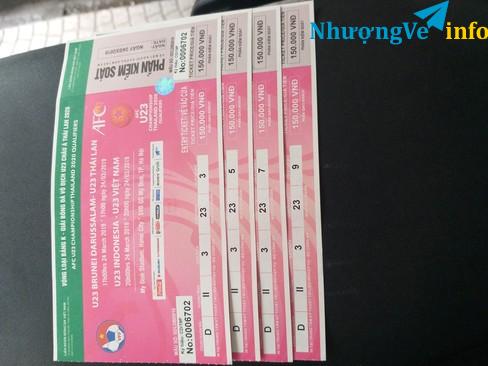 Ảnh Vé bóng đá u23 việt nam gặp u23 indonesia