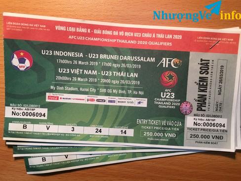 Ảnh Vé VN-TL khán đài B giá 250k. Bán 550k/1 cặp