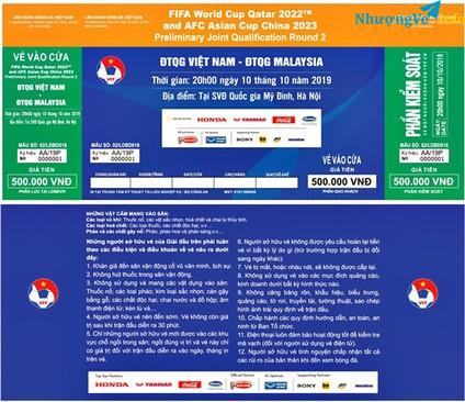 Ảnh Cần mua các loại vé lẻ, vé dư trận vòng loại WC 2022 giữa ĐTQG VN - Malaysia ngày 10/10/2019