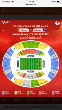 Ảnh Cần nhượng lại vài cặp vé Việt Nam - Malaysia ngày 10/10 vé loại 300k