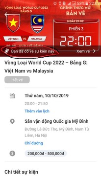 Ảnh Bán cặp vé loại 4