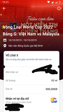 Ảnh Bán 1 cặp vé loại 3 2tr