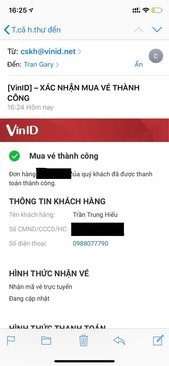 Ảnh 4 vé QR ghế VIP, lối đi VIP