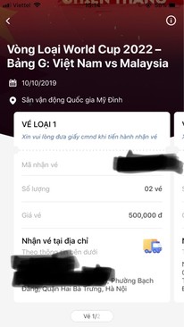 Ảnh Pass nhanh 2 cặp vé VIP loại 1 Việt Nam - Malay giá 5tr/cặp