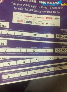 Ảnh 2 cặp vé loại 2 ( 400k ) 3,4m 1 cặp rẻ nhất thị trường ko fix