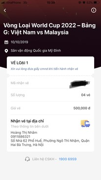 Ảnh 2 cặp vé loại 1( loại 500k/vé) cần pass lại