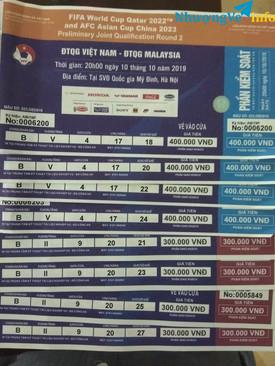 Ảnh Bán vé mệnh giá 300k, 400k khán đài B Giá 3tr/cặp 300k. 4tr/cặp 400k