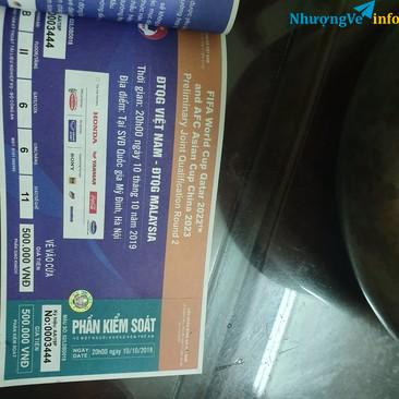 Ảnh Pass lại cặp vé loại 1 khán đài B tầng 2