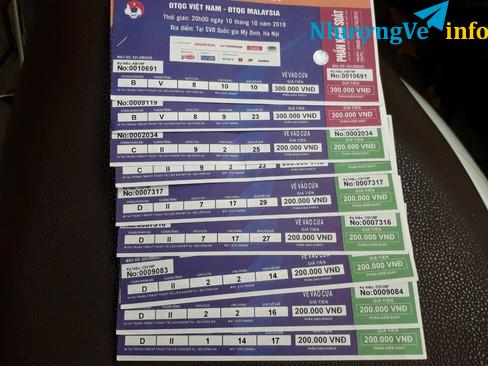 Ảnh Còn 10 cặp vé mệnh giá 200k, giá đẹp như tranh khán đài C, D giá 1tr8/cap